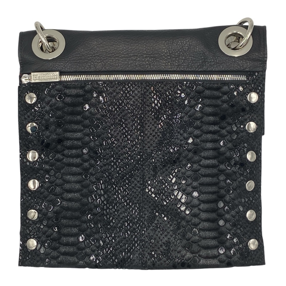Hammitt Montana Large Reversible Black Leather Crossbody Bag RARE - Picture 5 of 10